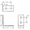 Corner Bracket, 32 x 32 x 16mm Per 100