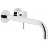 Second Nature Sinks and Taps - Live wall mounted single lever tap, Chrome