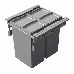 Pull-Out Waste Bin, 2 x 29 Litre Bin, For 500mm Cabinet