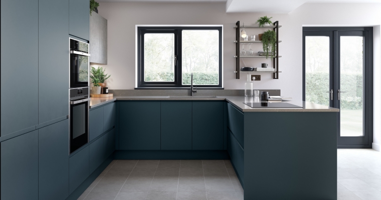 Remo Matt Handleless - Second Nature Hartforth Blue - Second Nature